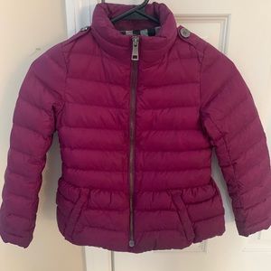 Burberry jacket girls sz 8